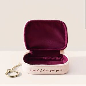Rare Beauty Mini Puffy Toiletry Bag Keychain - I said I love you first